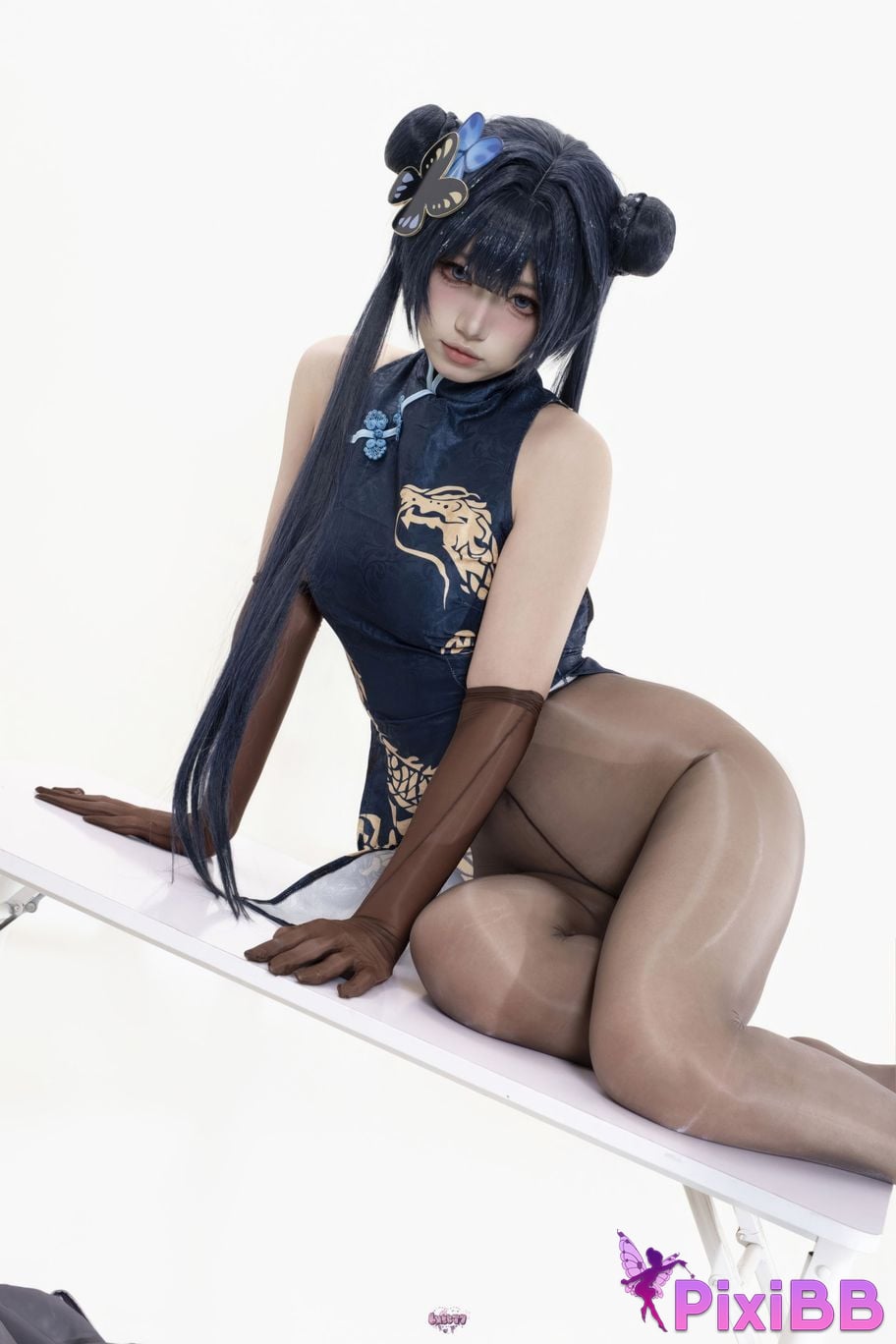 Cosplayer Qiqi be good Azure Files Hizakibara skin PixiBB.COM 086