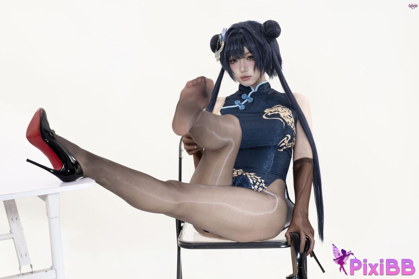 Cosplayer Qiqi be good Azure Files Hizakibara skin PixiBB.COM 092