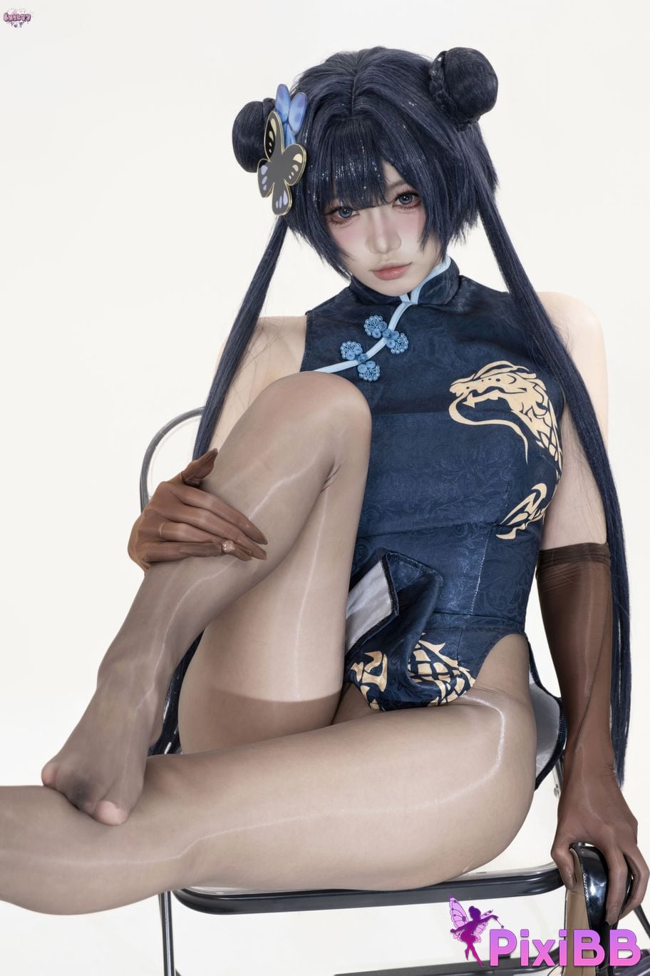 Cosplayer Qiqi be good Azure Files Hizakibara skin PixiBB.COM 094