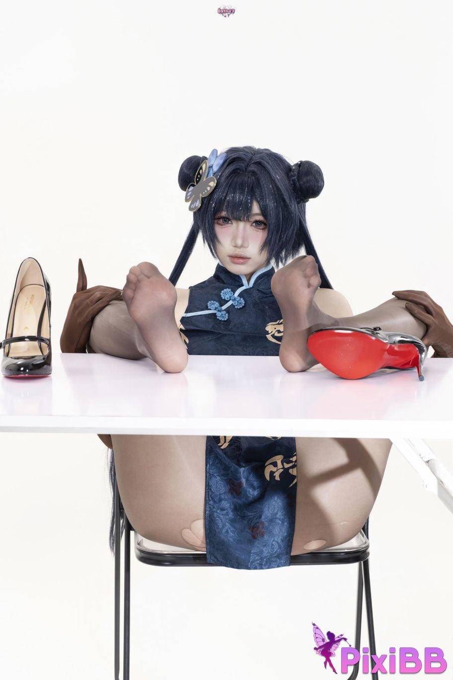 Cosplayer Qiqi be good Azure Files Hizakibara skin PixiBB.COM 095