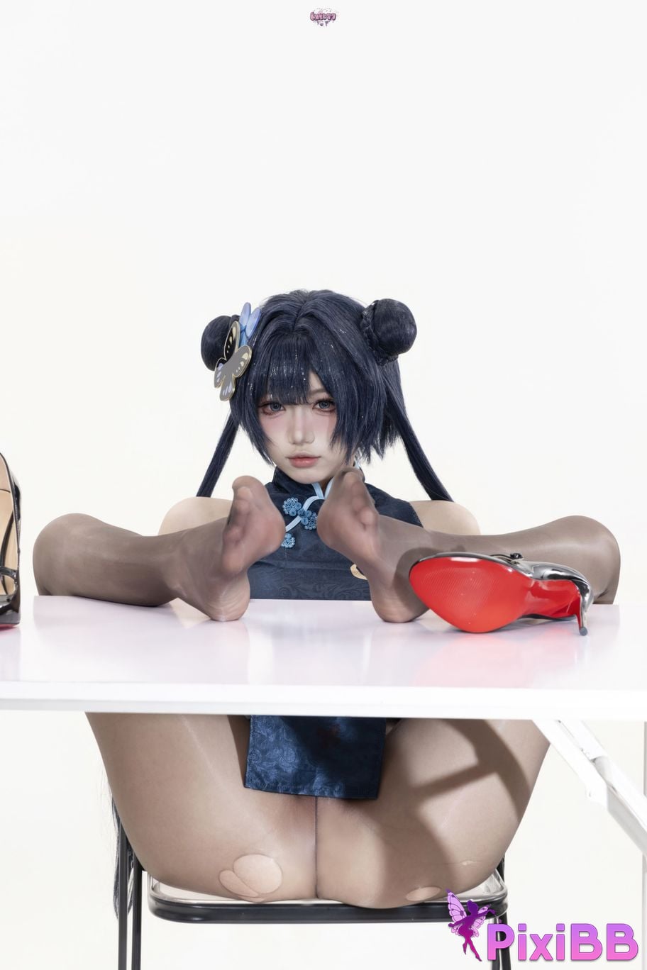 Cosplayer Qiqi be good Azure Files Hizakibara skin PixiBB.COM 096