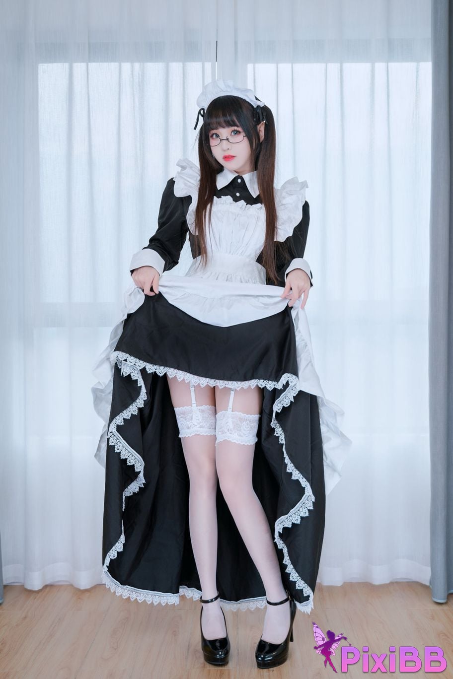 Cosplayer miko Sauce ww Birthday limited maid PixiBB.COM 001