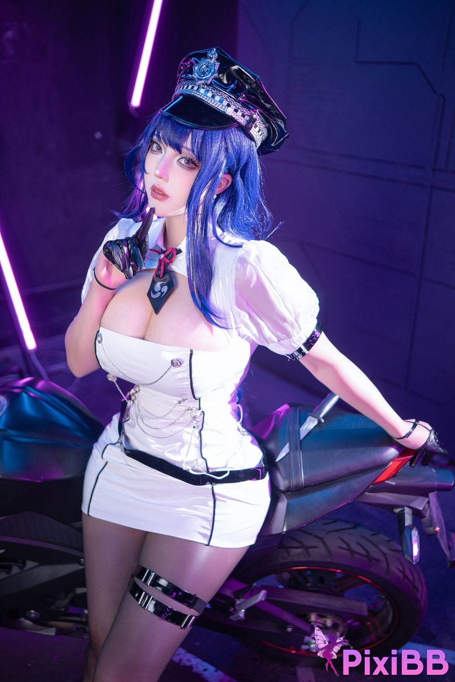 Cosplayer bacteria ye tako Genshin General Thunder Racing PixiBB.COM 003