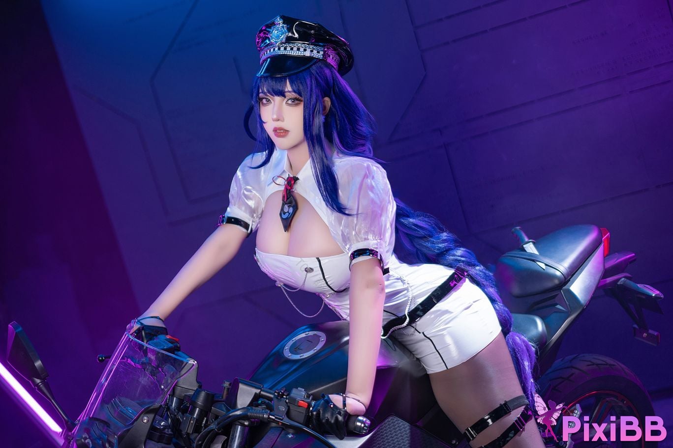 Cosplayer bacteria ye tako Genshin General Thunder Racing PixiBB.COM 008