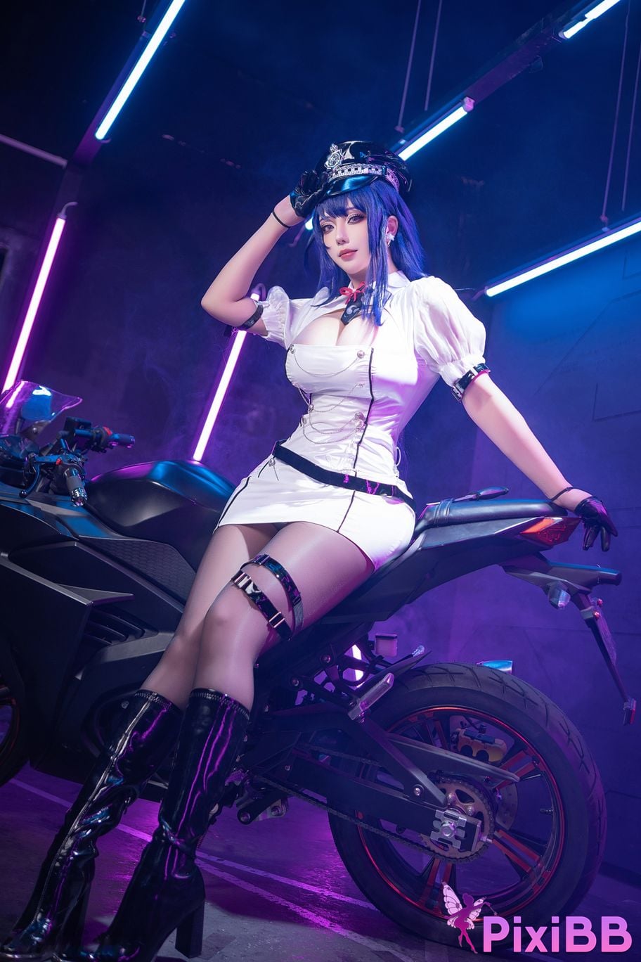 Cosplayer bacteria ye tako Genshin General Thunder Racing PixiBB.COM 010