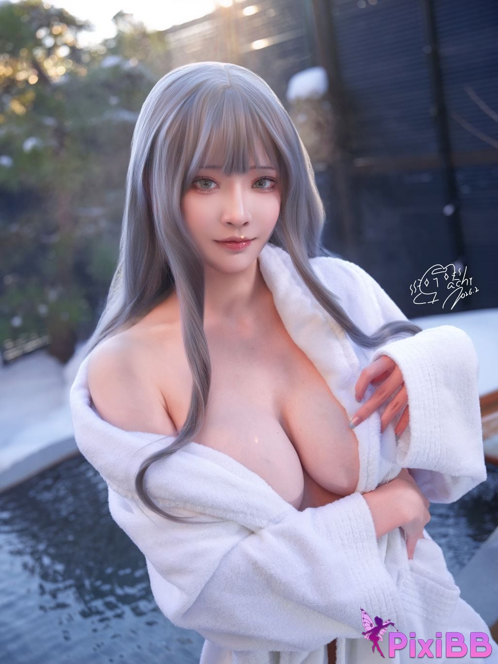 Cosplayer Machi Ma Ji Hot spring bathrobe PixiBB.COM 004