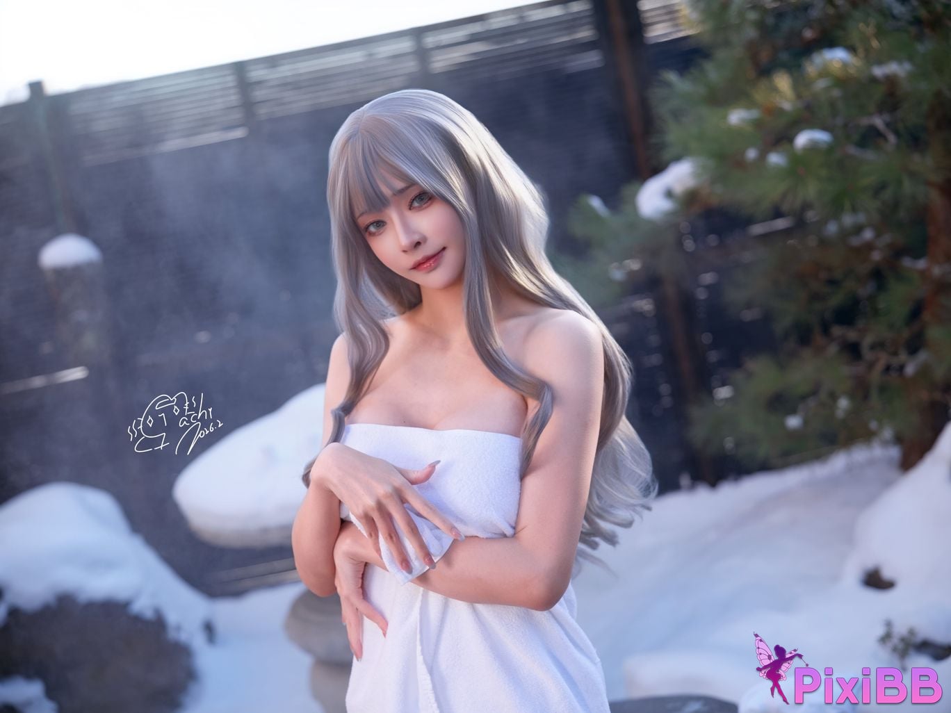 Cosplayer Machi Ma Ji Hot spring bathrobe PixiBB.COM 019