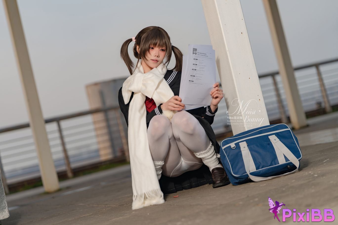 Cosplayer Sticky Dumpling Rabbit 2026 Year 02 monthly works The way back after class PixiBB.COM 067