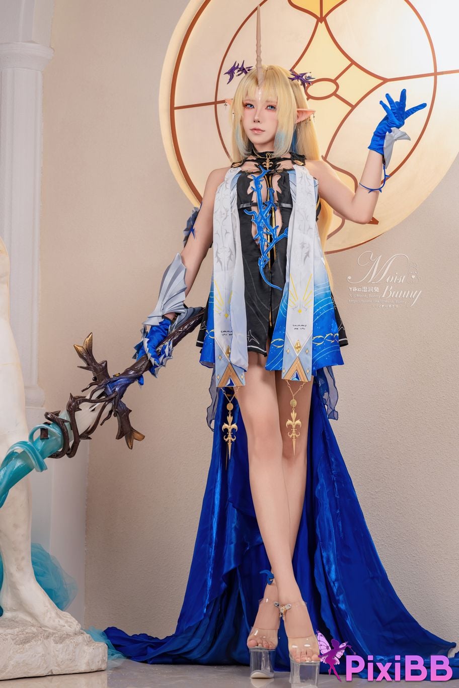 Cosplay Sticky Tuanzi Rabbit August work Mingchao Fludris PixiBB.COM 057