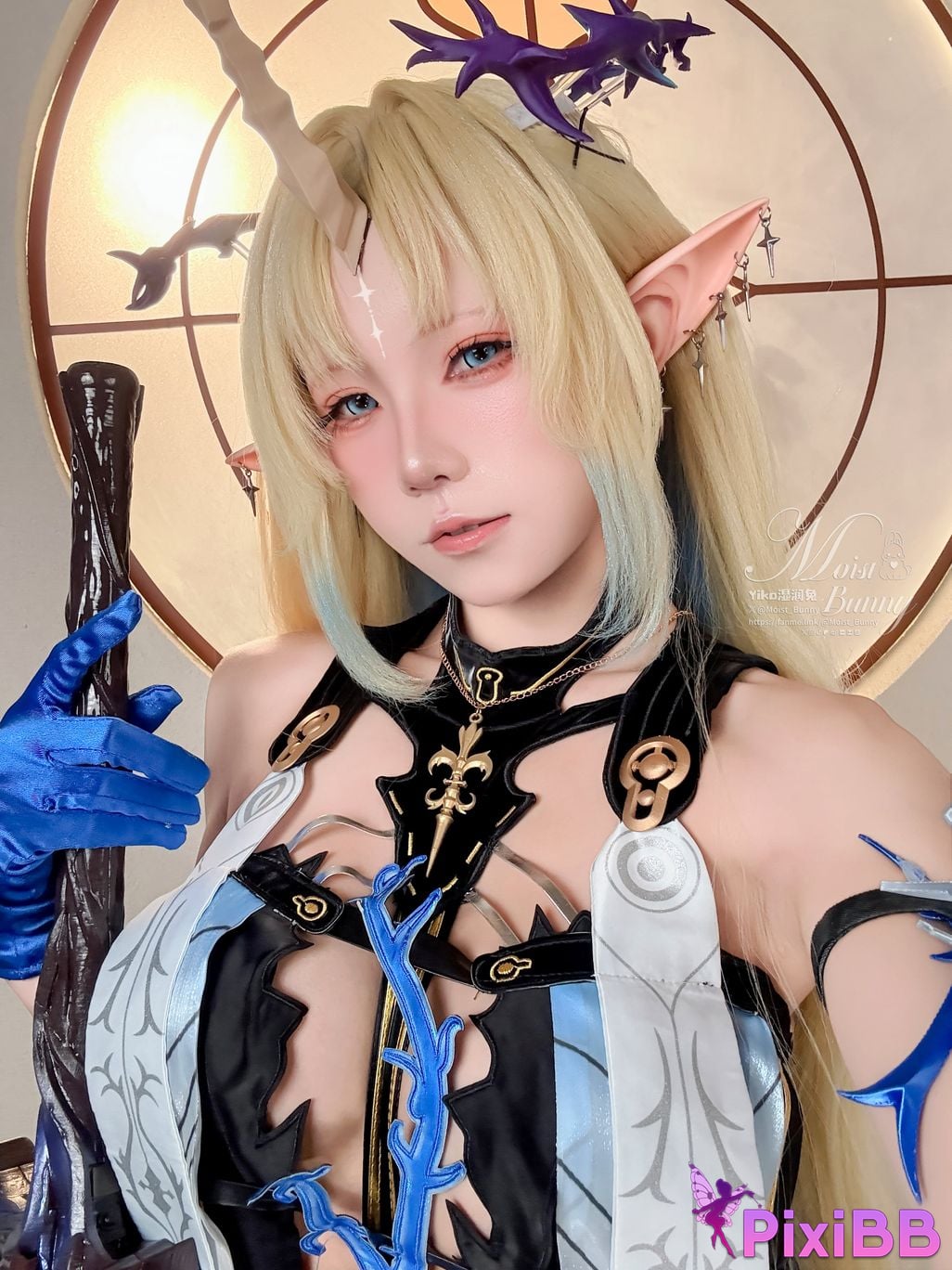 Cosplay Sticky Tuanzi Rabbit August work Mingchao Fludris PixiBB.COM 089