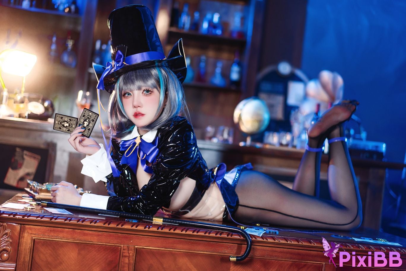 Cosplay kaOri Azur Blue Route Cheshire Magician PixiBB.COM 008