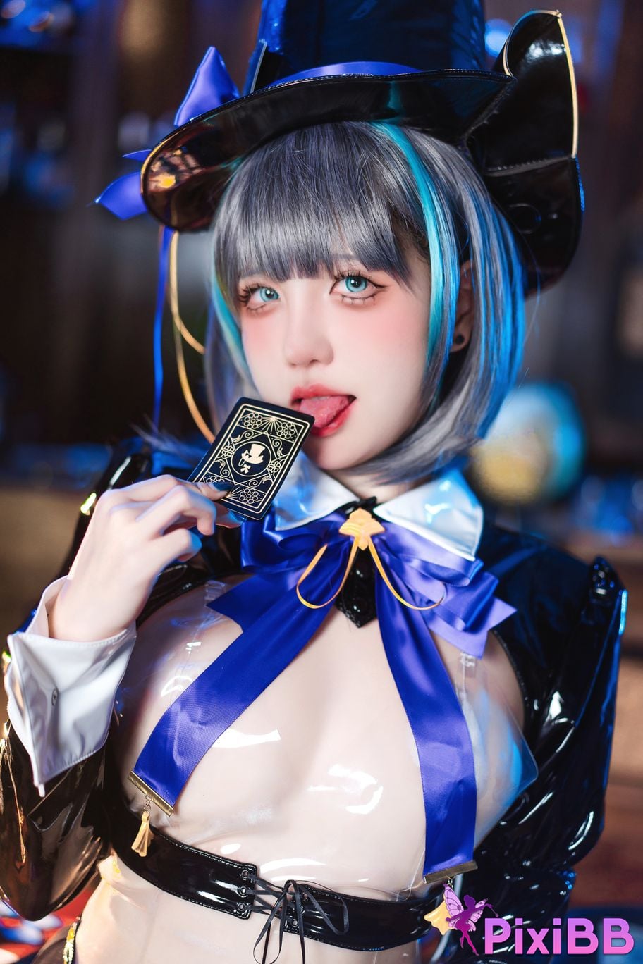 Cosplay kaOri Azur Blue Route Cheshire Magician PixiBB.COM 016
