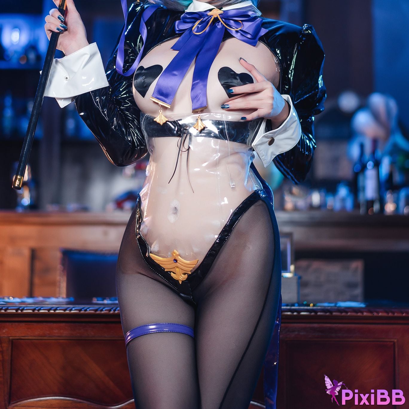 Cosplay kaOri Azur Blue Route Cheshire Magician PixiBB.COM 063