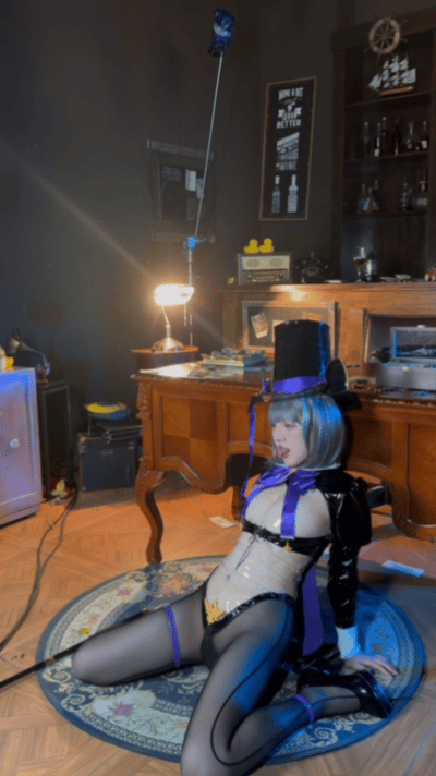 Cosplay kaOri Azur Blue Route Cheshire Magician PixiBB.COM 082