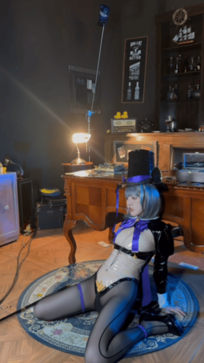 Cosplay kaOri Azur Blue Route Cheshire Magician PixiBB.COM 083