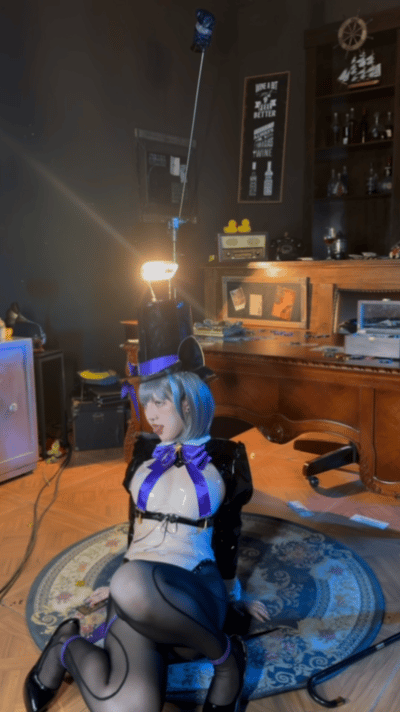 Cosplay kaOri Azur Blue Route Cheshire Magician PixiBB.COM 087