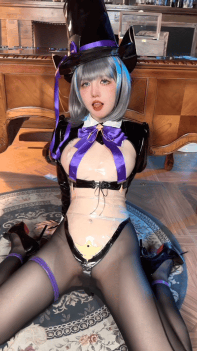 Cosplay kaOri Azur Blue Route Cheshire Magician PixiBB.COM 088