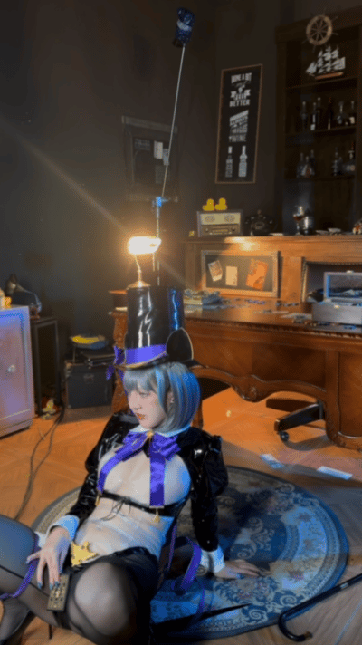 Cosplay kaOri Azur Blue Route Cheshire Magician PixiBB.COM 094