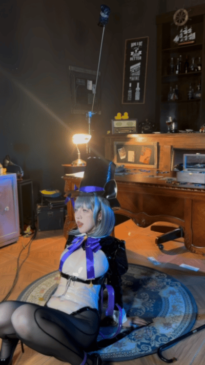 Cosplay kaOri Azur Blue Route Cheshire Magician PixiBB.COM 095