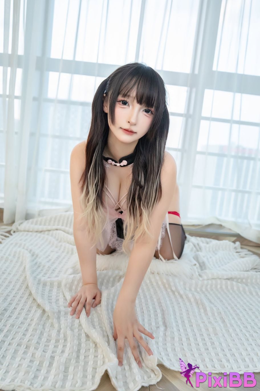 Cosplay Kamikasaka Matsuhiro Attack Speed Double Ponytail PixiBB.COM 036