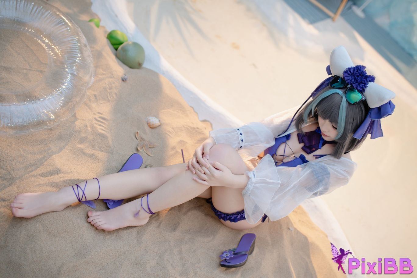 Cosplay Bangni Swimsuit Cheshire PixiBB.COM 028
