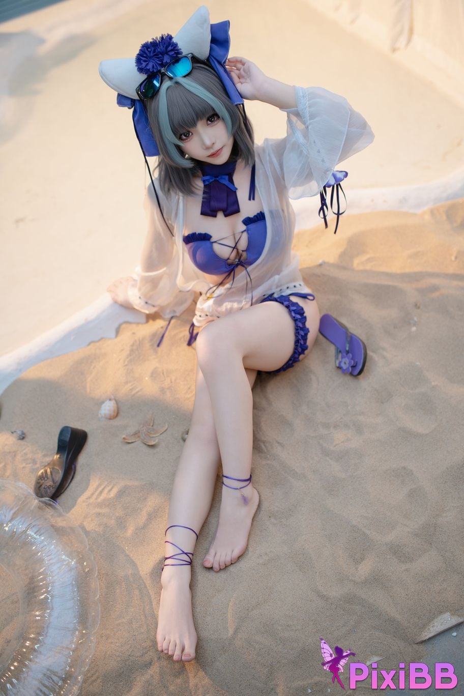 Cosplay Bangni Swimsuit Cheshire PixiBB.COM 029