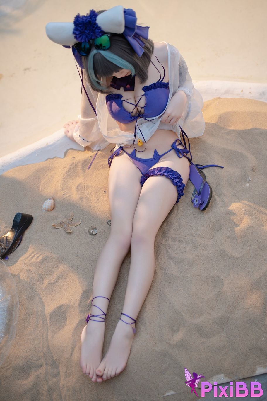 Cosplay Bangni Swimsuit Cheshire PixiBB.COM 030