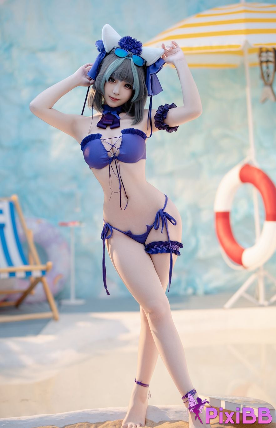 Cosplay Bangni Swimsuit Cheshire PixiBB.COM 051