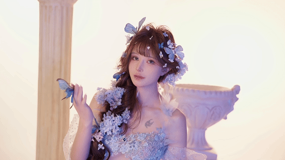 Cosplayer Deer eight years old butterfly dream neon clothes PixiBB.COM 067