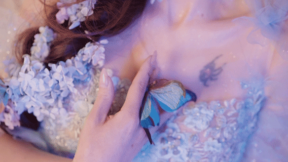 Cosplayer Deer eight years old butterfly dream neon clothes PixiBB.COM 074