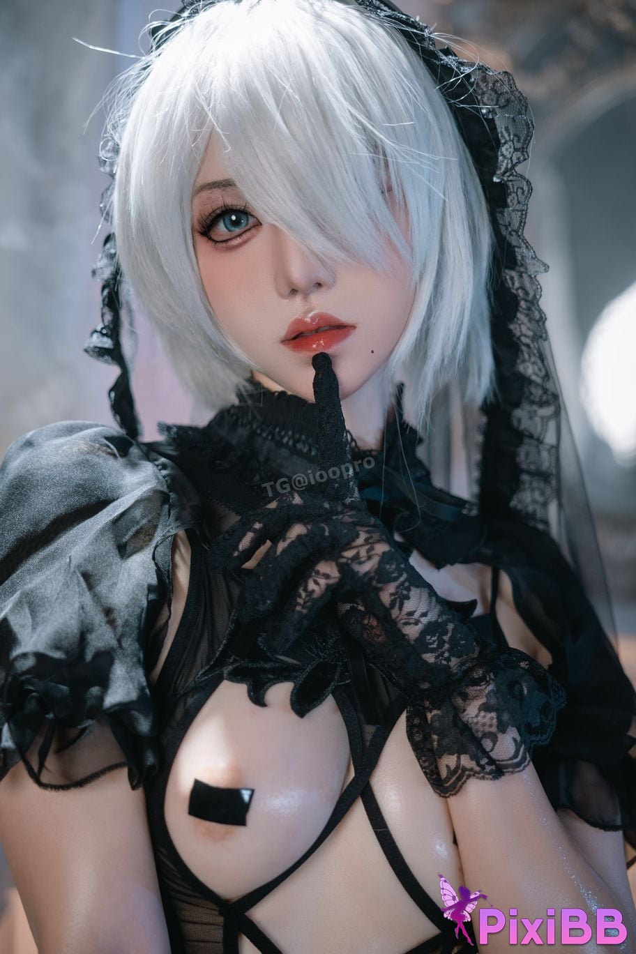 Cosplay Ah XunkaOri 2B Black Flower Marriage PixiBB.COM 071