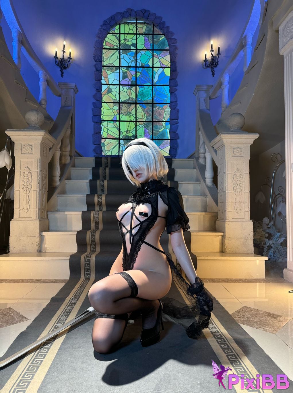 Cosplay Ah XunkaOri 2B Black Flower Marriage PixiBB.COM 088