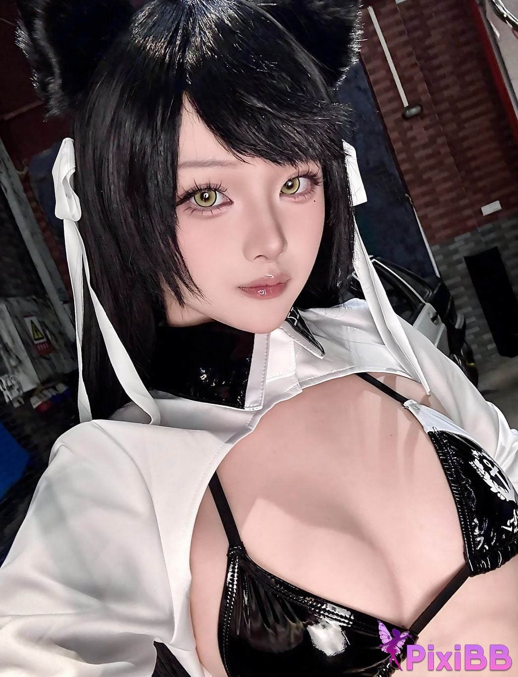 Cosplay Island Fish Azur Blue Route Atago Racing Suit PixiBB.COM 110