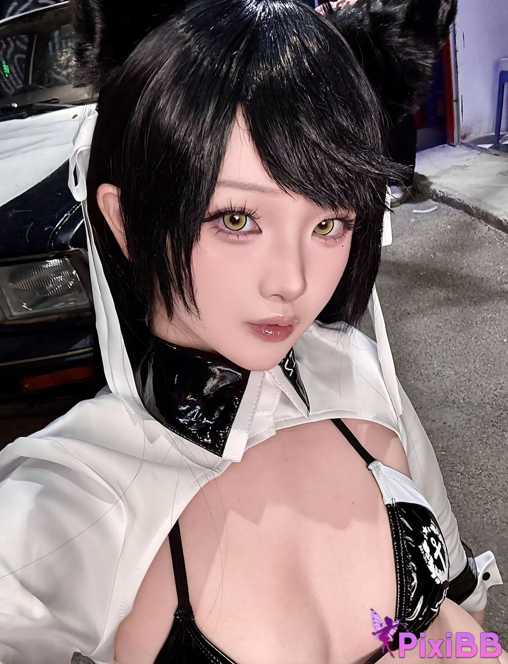 Cosplay Island Fish Azur Blue Route Atago Racing Suit PixiBB.COM 111