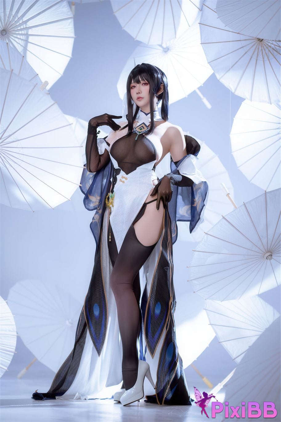 Cosplayer The star is late Hoshilily Azur Lane Chen Hai azur lane Zhenhai Reform PixiBB.COM 004