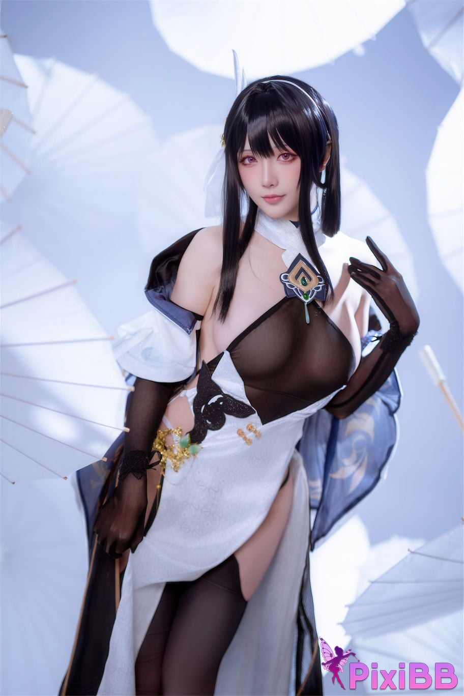 Cosplayer The star is late Hoshilily Azur Lane Chen Hai azur lane Zhenhai Reform PixiBB.COM 006