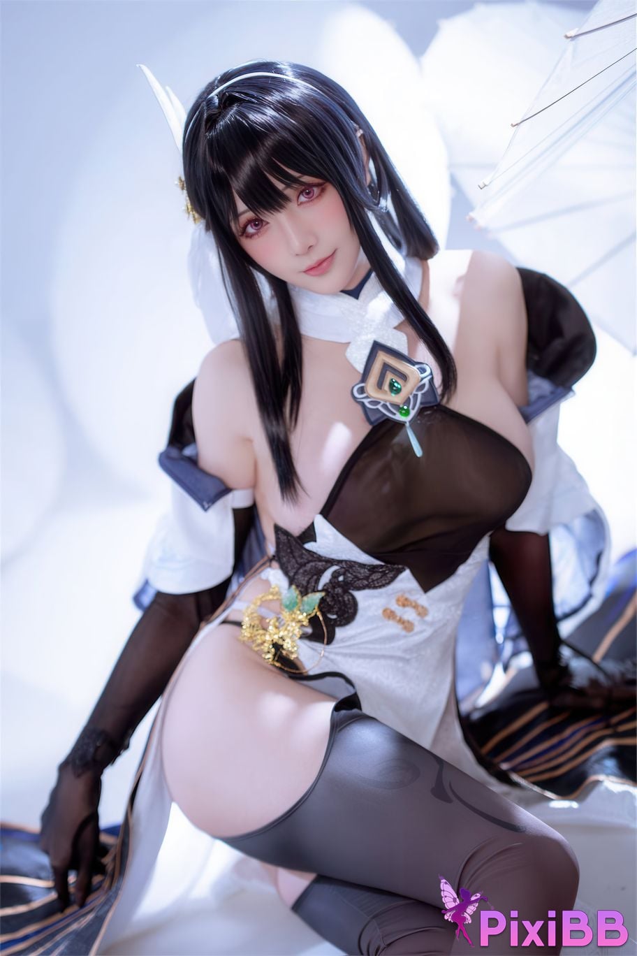 Cosplayer The star is late Hoshilily Azur Lane Chen Hai azur lane Zhenhai Reform PixiBB.COM 012