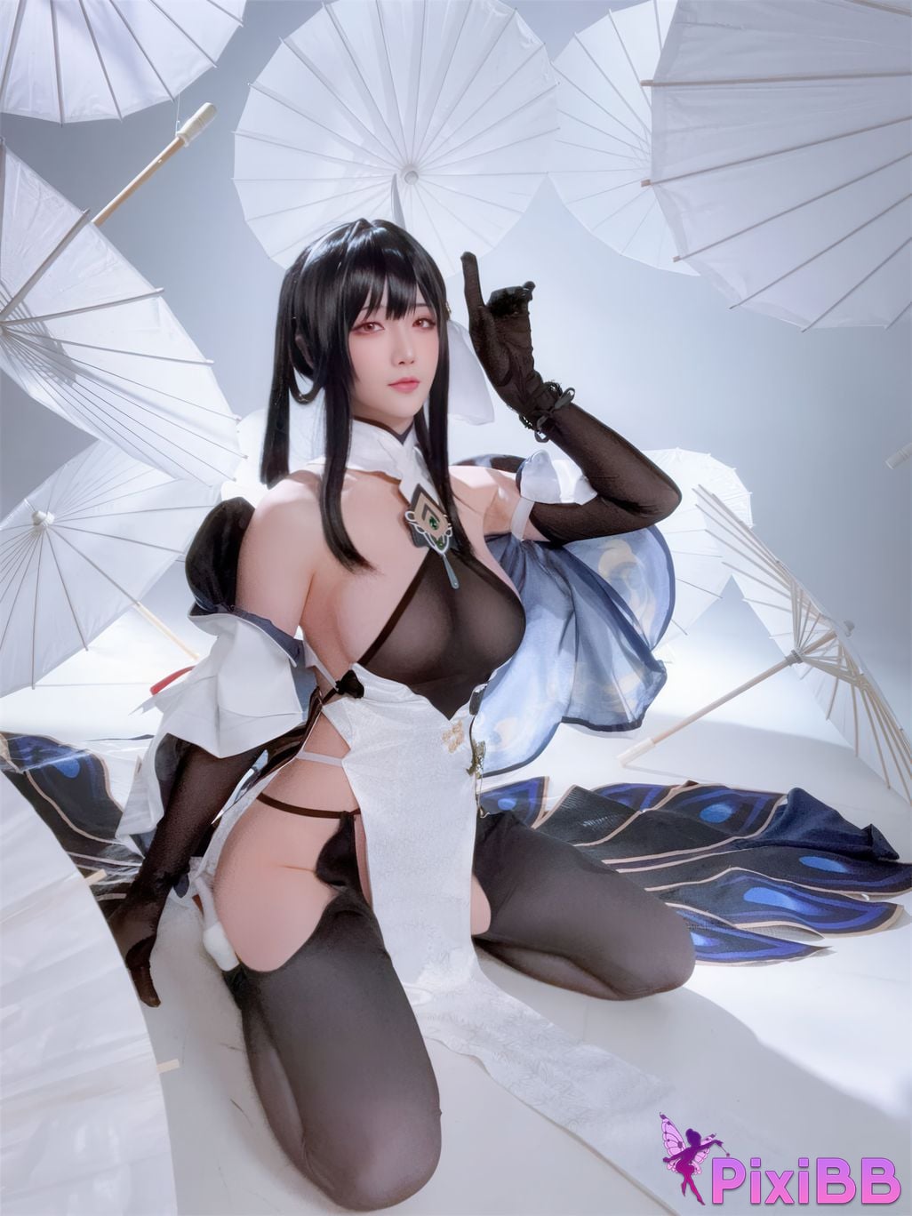 Cosplayer The star is late Hoshilily Azur Lane Chen Hai azur lane Zhenhai Reform PixiBB.COM 038
