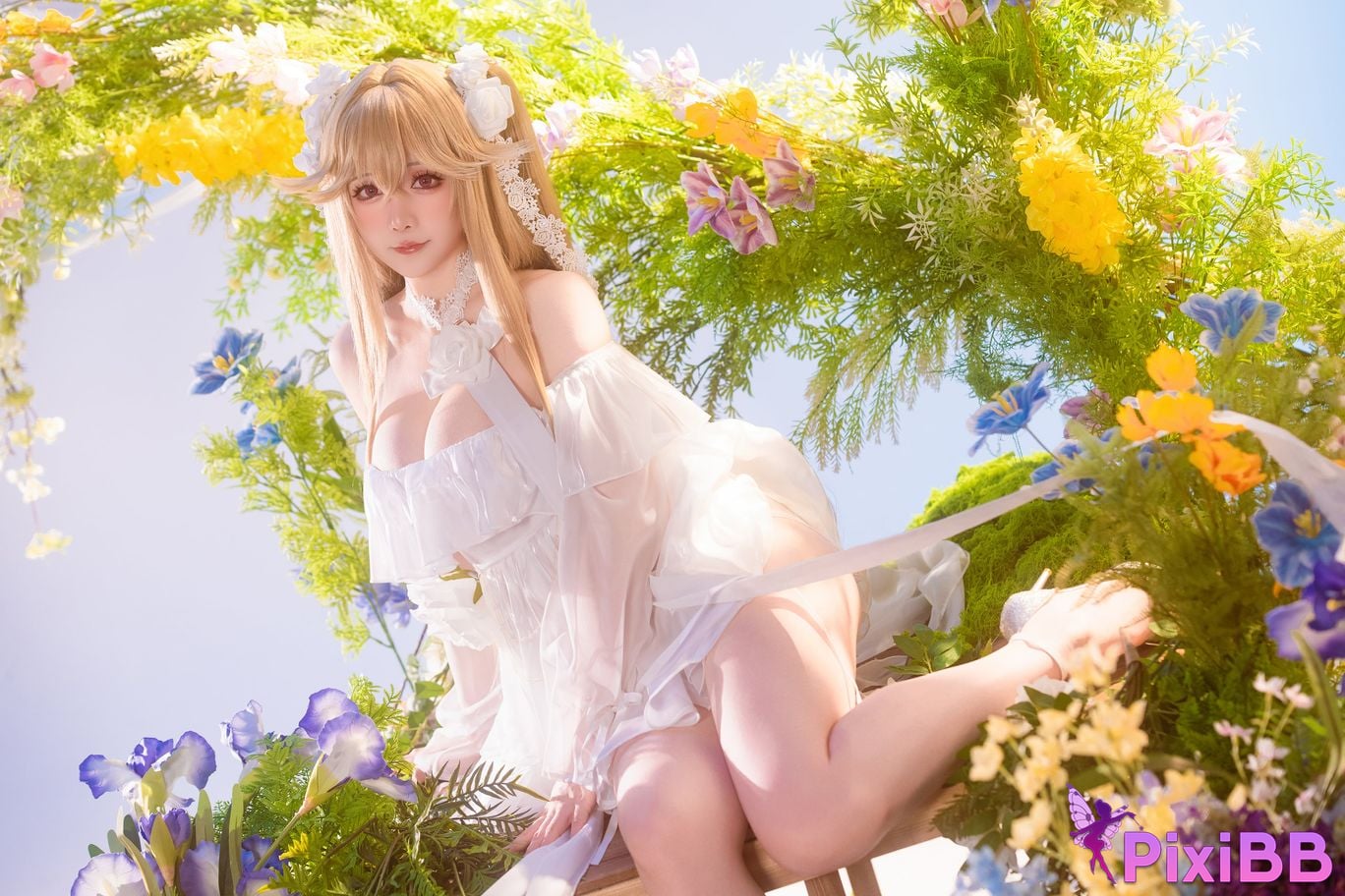 Cosplayer The star is late Hoshilily azur lane anchorage PixiBB.COM 006