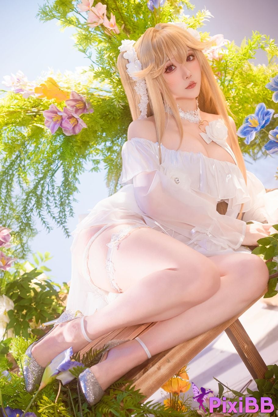 Cosplayer The star is late Hoshilily azur lane anchorage PixiBB.COM 015