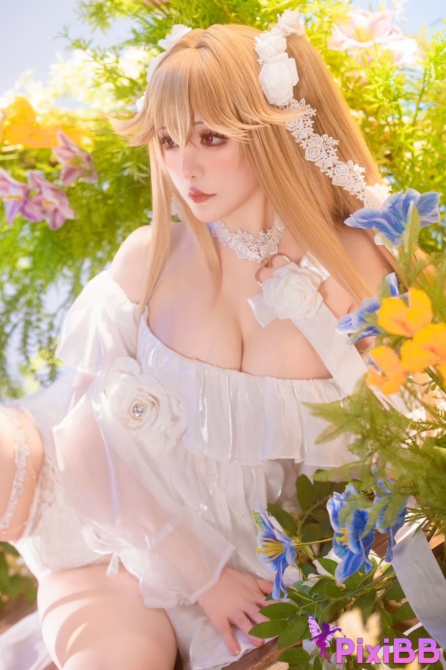 Cosplayer The star is late Hoshilily azur lane anchorage PixiBB.COM 017