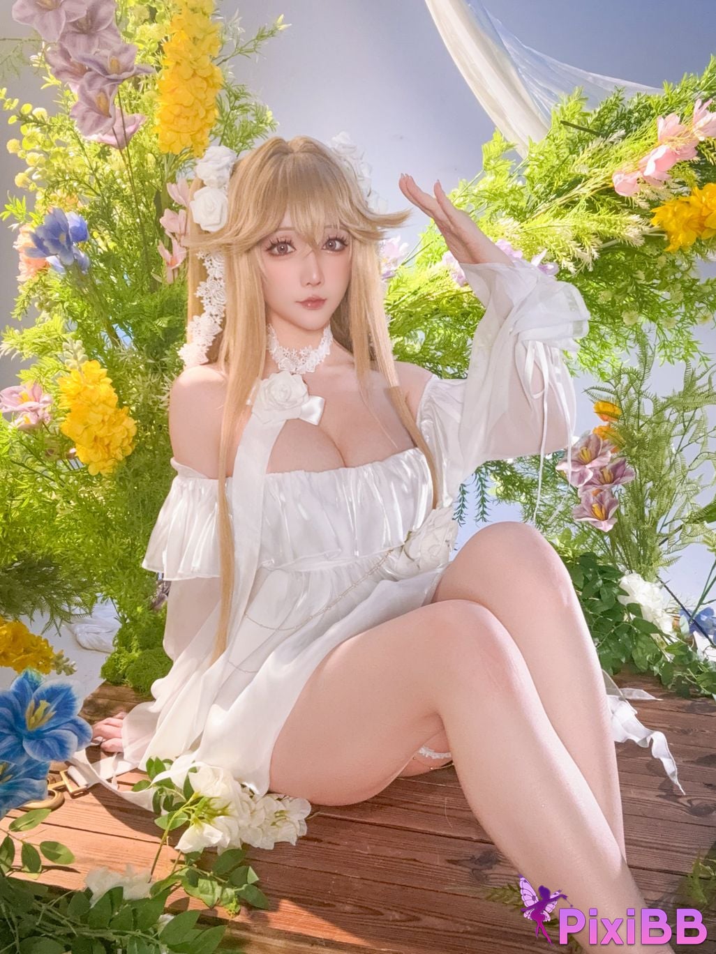 Cosplayer The star is late Hoshilily azur lane anchorage PixiBB.COM 038