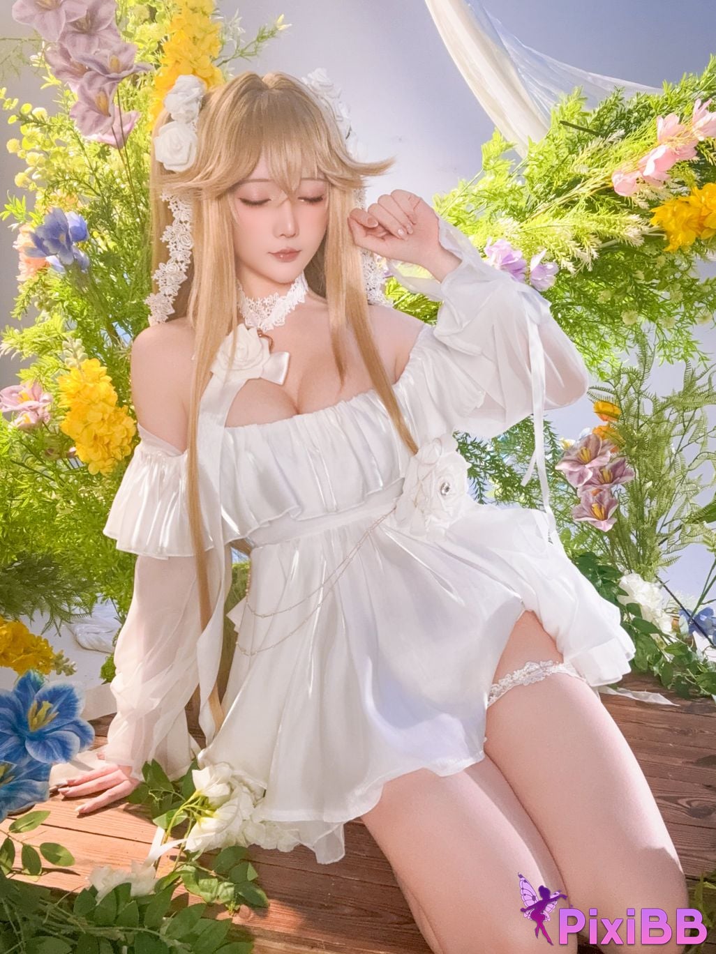 Cosplayer The star is late Hoshilily azur lane anchorage PixiBB.COM 039