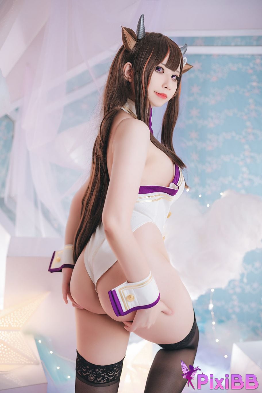 Cosplayer Xiao Kong sora azur lane Bison cow PixiBB.COM 007