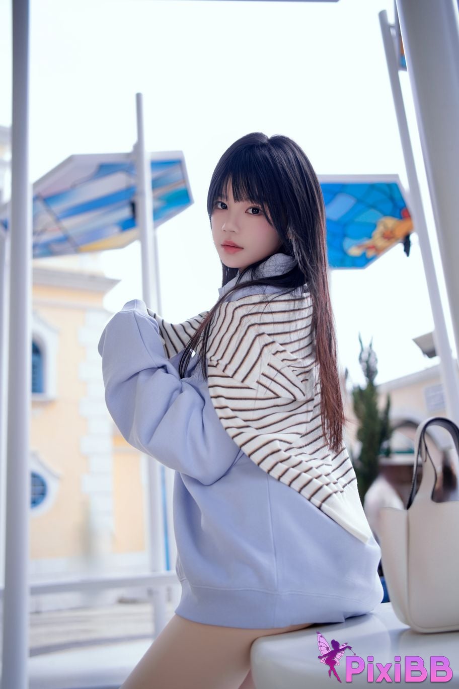 Cosplayer Sakura peach meow blue PixiBB.COM 001