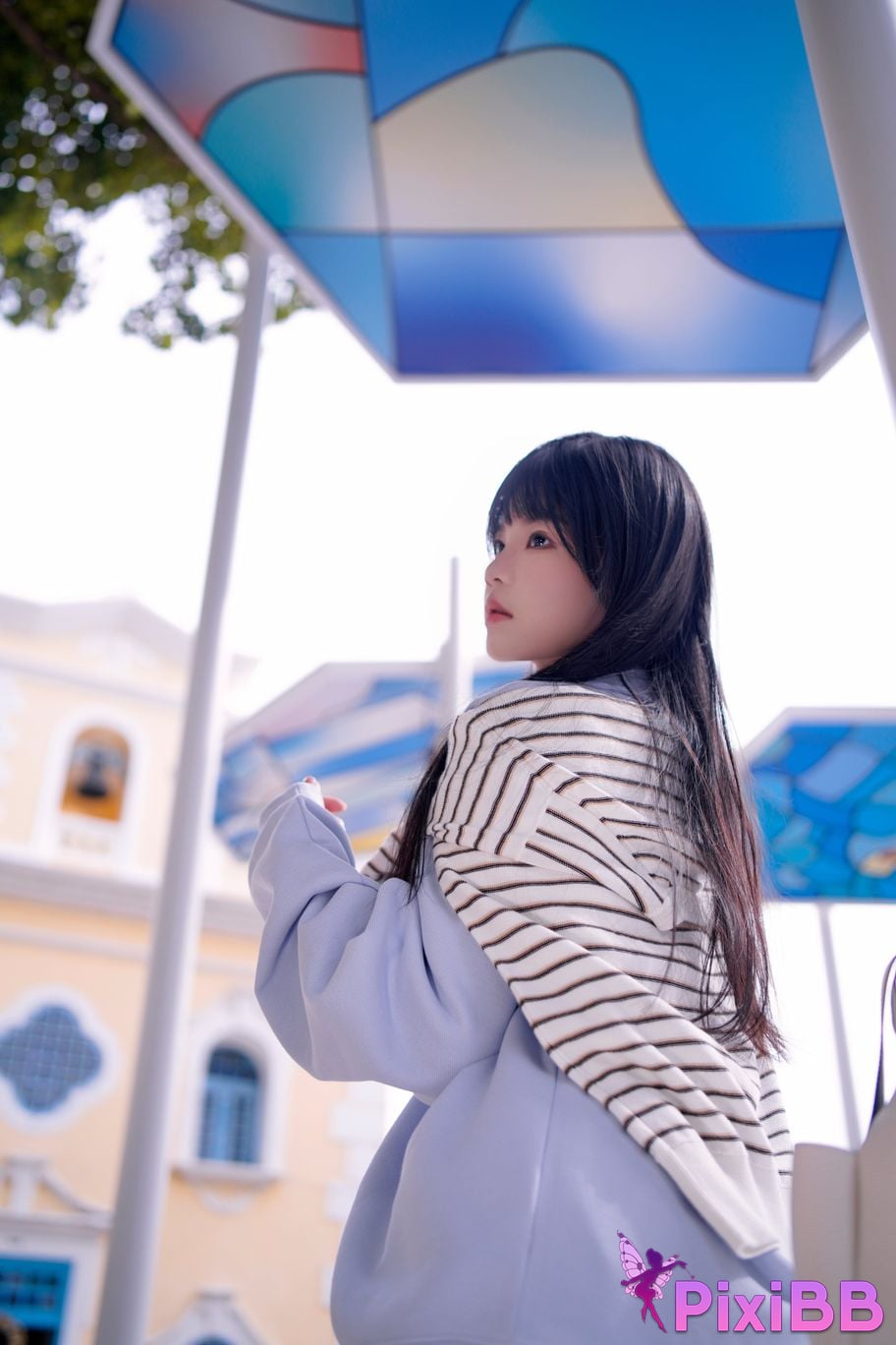 Cosplayer Sakura peach meow blue PixiBB.COM 008