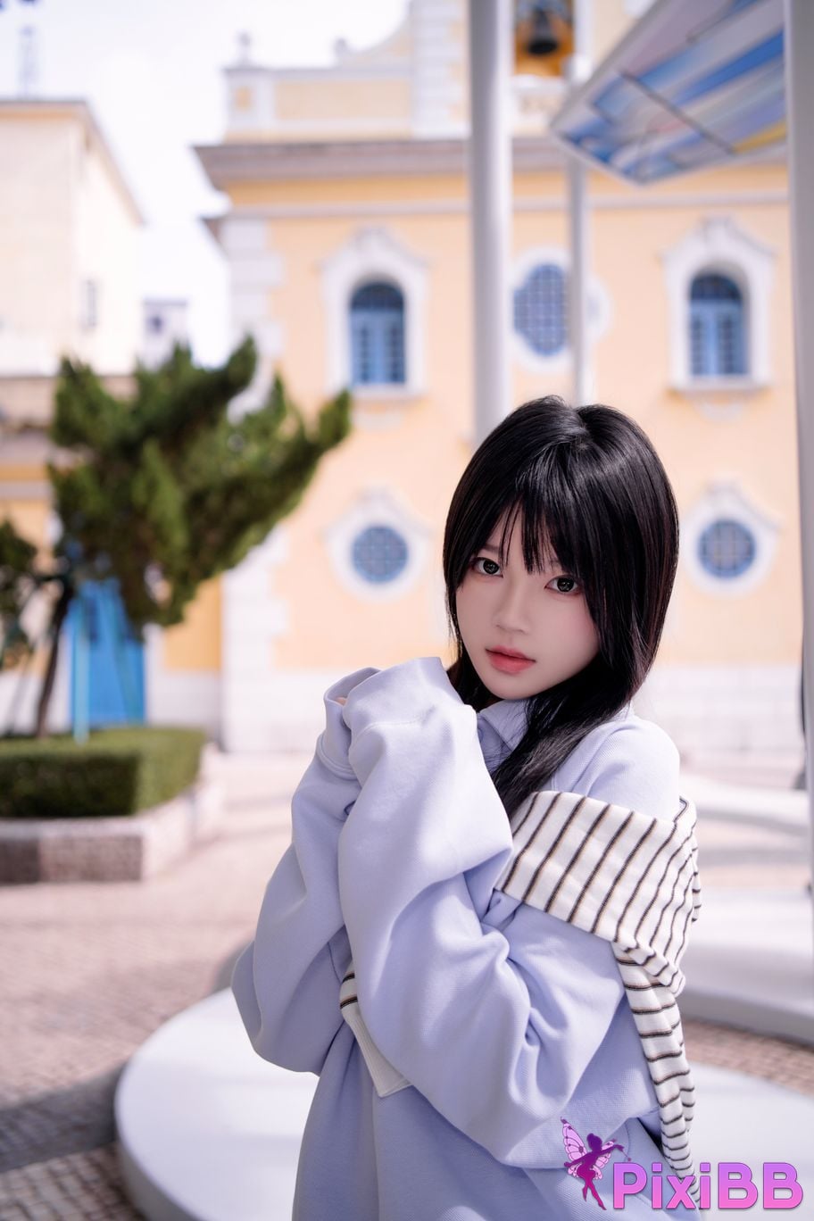 Cosplayer Sakura peach meow blue PixiBB.COM 009