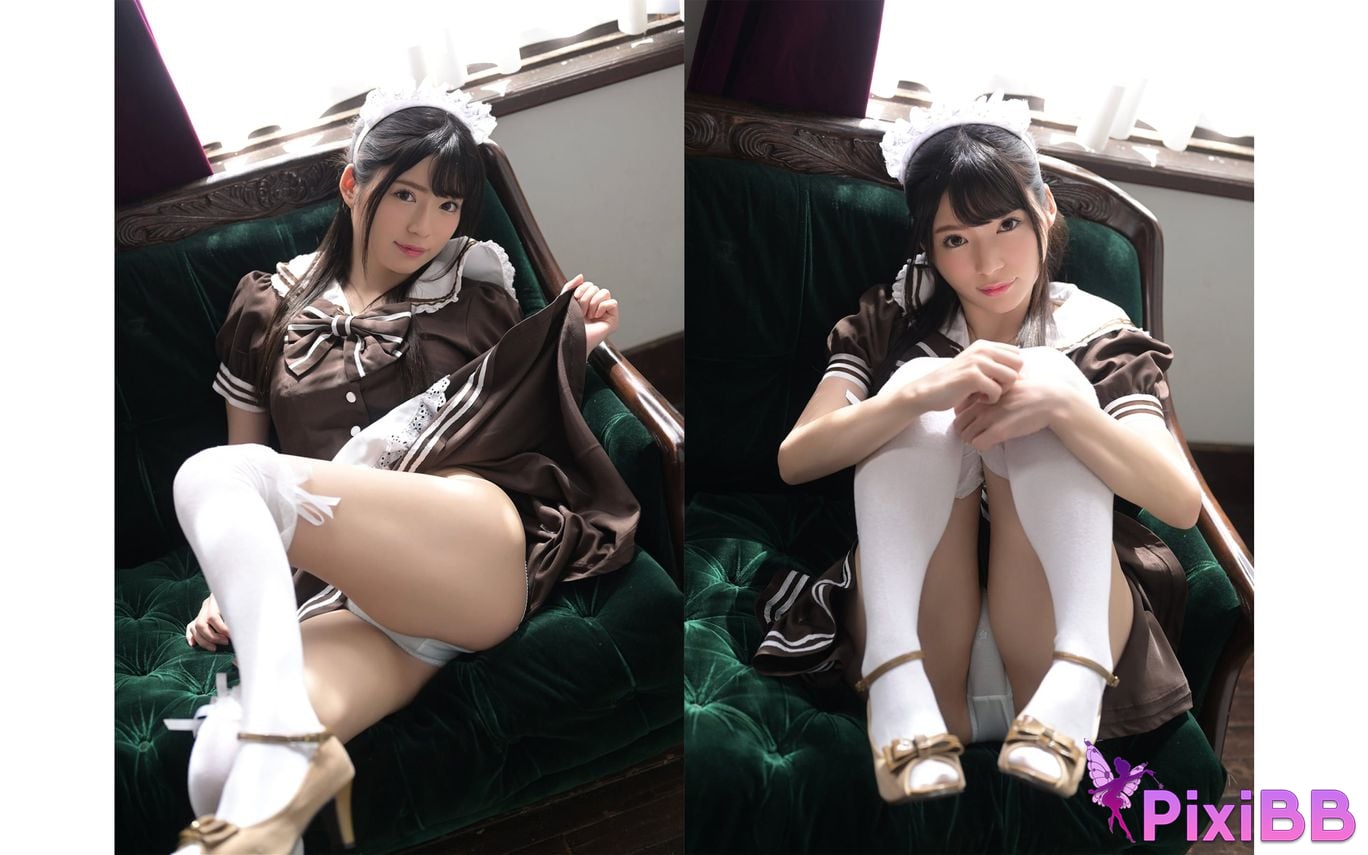 Japanese Idol Nodoka Sakuraba FRIDAY digital photo book My own G breasted maid PixiBB.COM 018