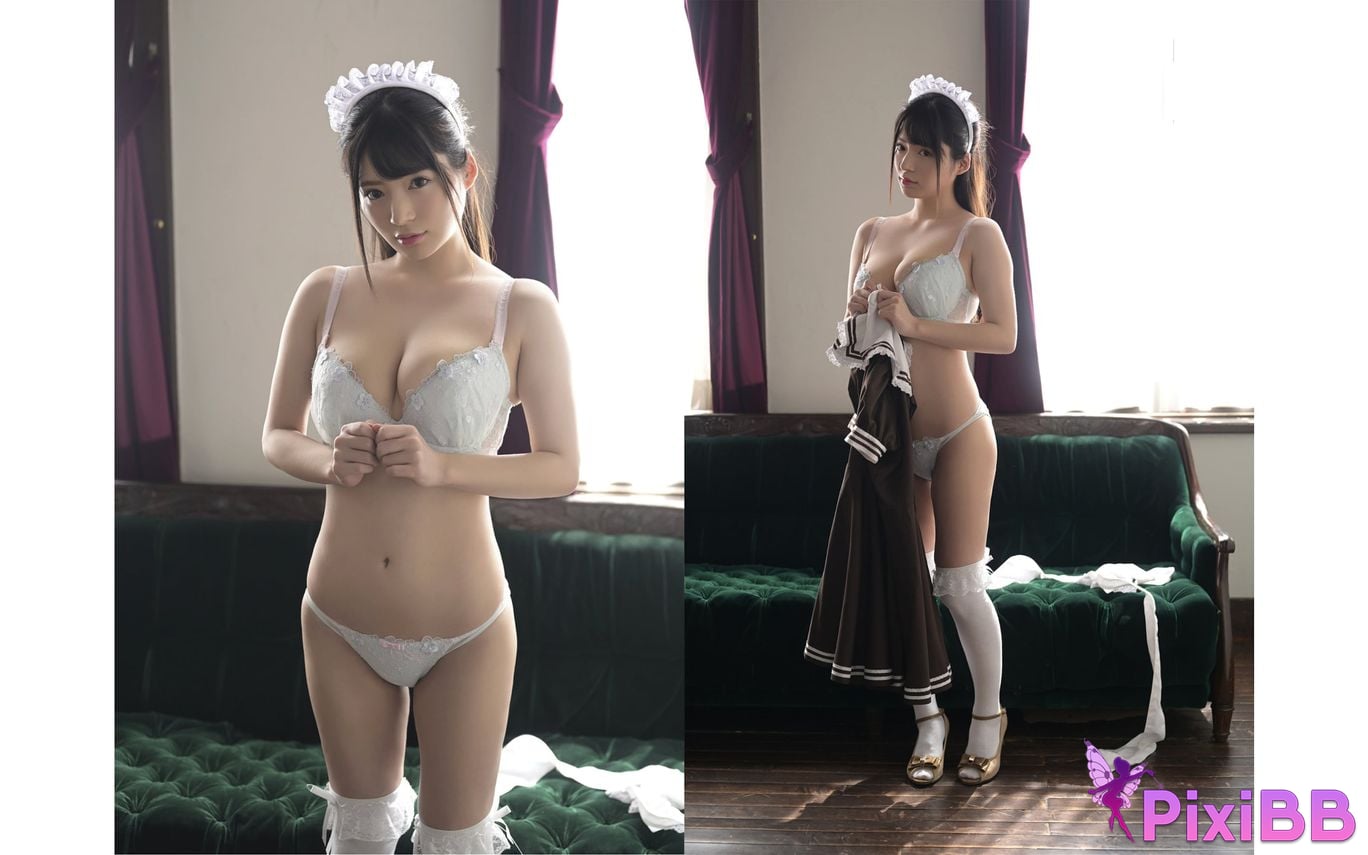 Japanese Idol Nodoka Sakuraba FRIDAY digital photo book My own G breasted maid PixiBB.COM 021