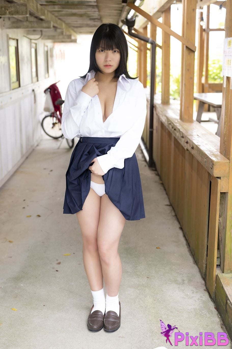 Japanese Idol Memo Oba Moon flower T o b i g PixiBB.COM 047